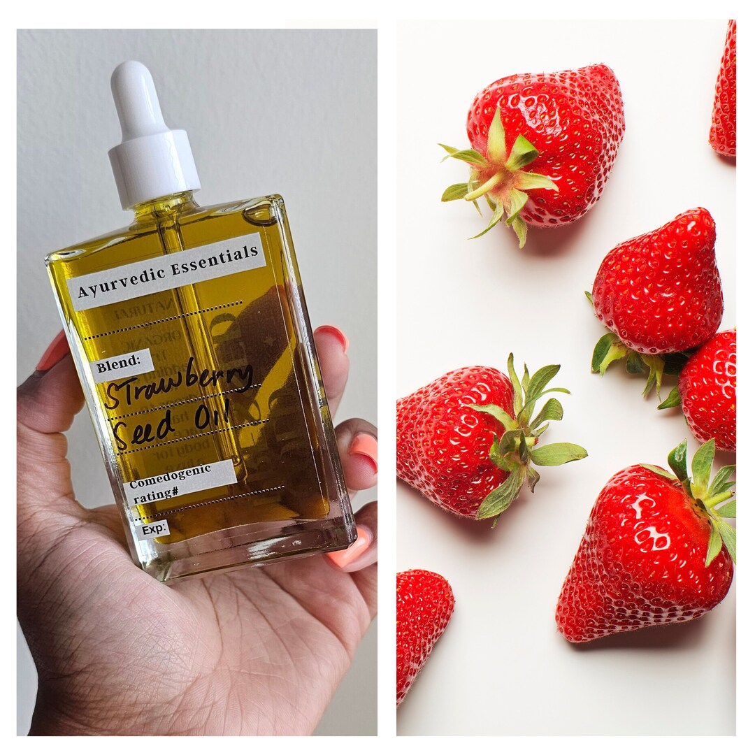 STRAWBERRY Seed Oil Radiant & Nourishing Raw Organic Cold Pressed NON
