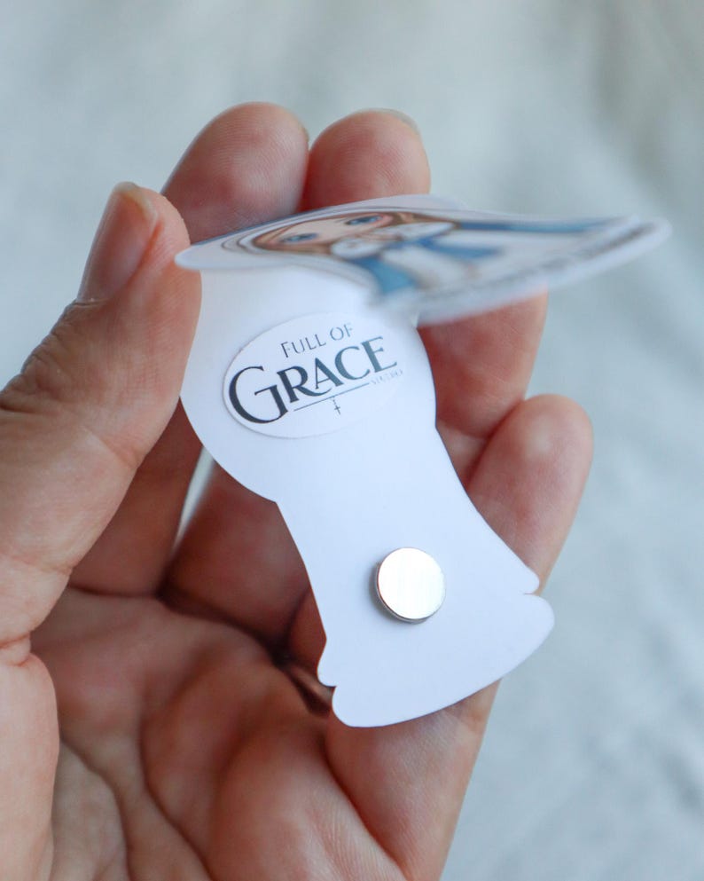 Our Lady of Lourdes Magnetic Bookmark Cute Catholic Gift for Bible ...