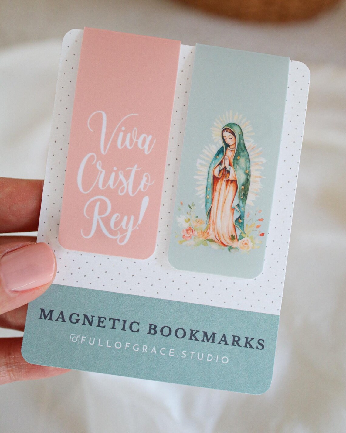 Catholic Magnetic Bookmark – Illustrated Saint Design, Faith Gift for ...