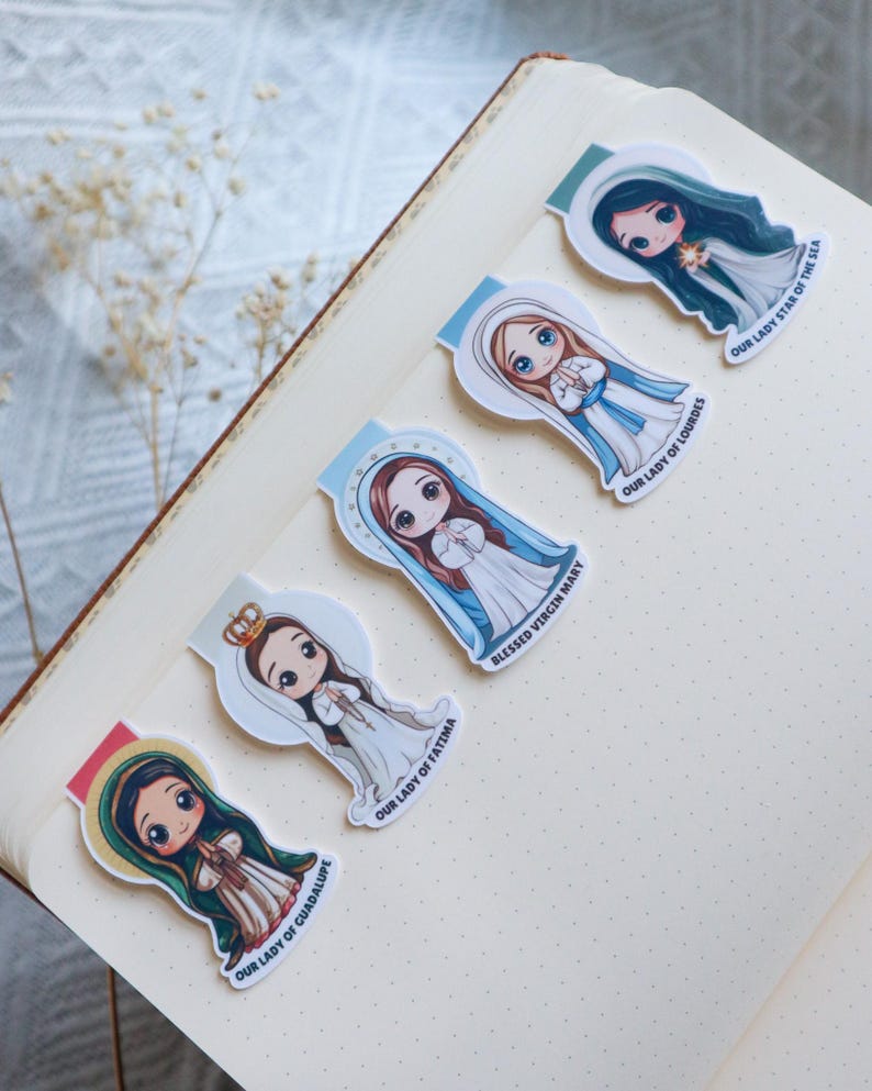 Blessed Virgin Mary Magnetic Bookmark – Faith-inspired Gift for Book ...