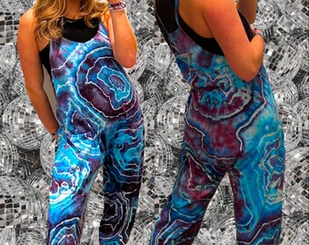 Tie Dye Ladies Overall/ Jumper Customizeable!