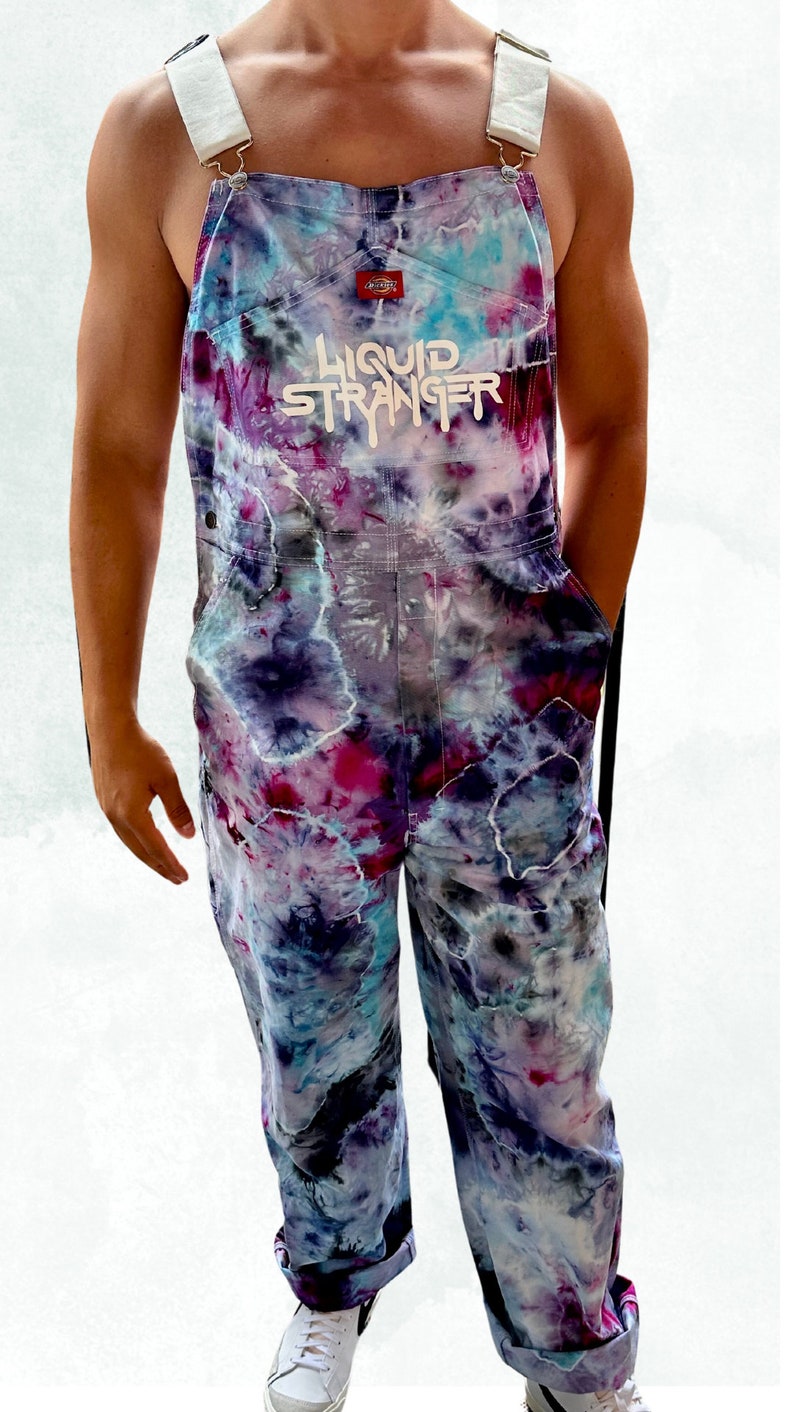 Tie Dye Dickies Overalls Custom EDM Artist image 3