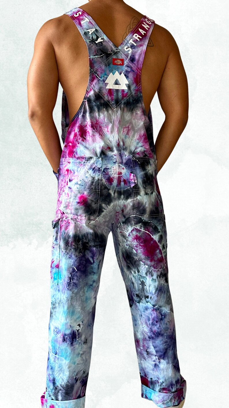 Tie Dye Dickies Overalls Custom EDM Artist image 4