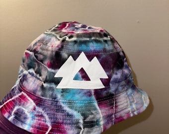 TieDye Bucket Hat Custom Made- Rave EDM Artist Logo/ Your Name