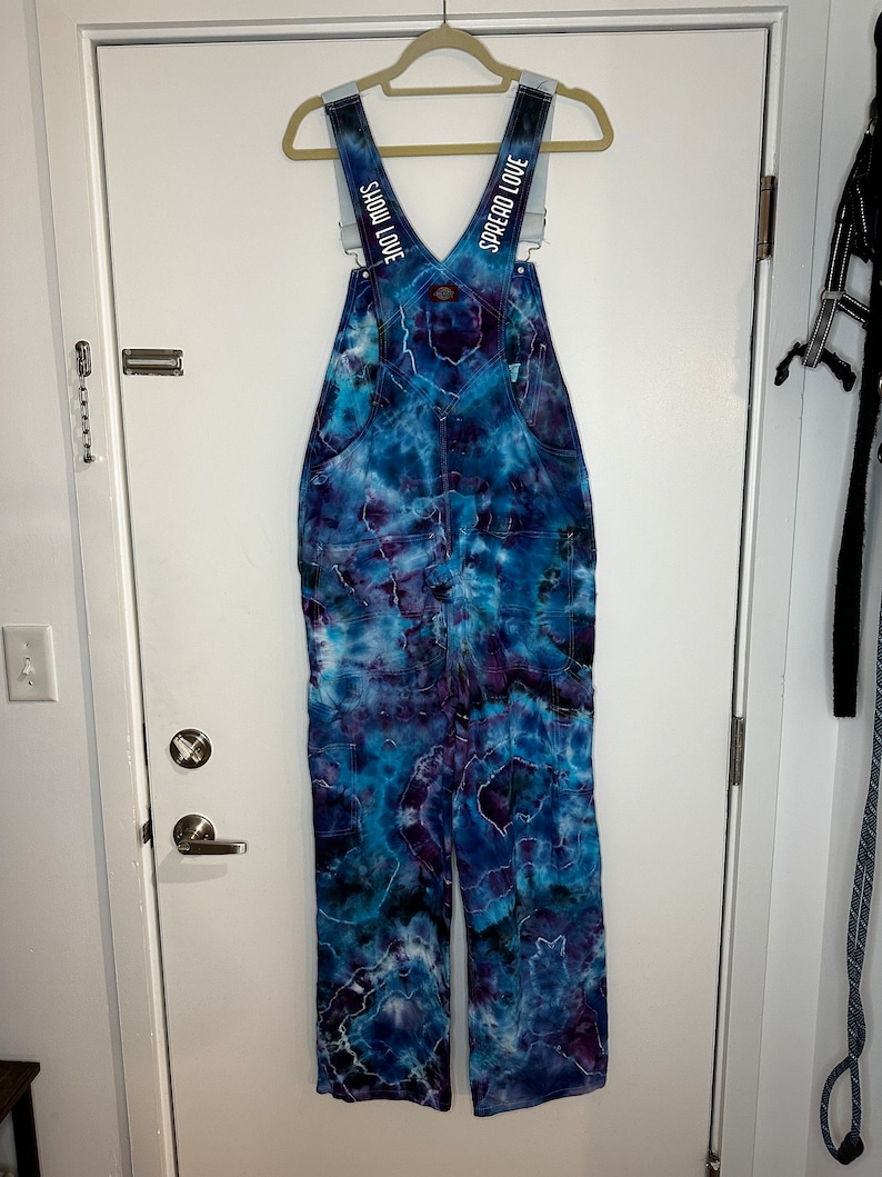 Tie Dye Dickies Overalls Custom EDM Artist image 8