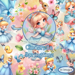 Disney Princess Stickers - Disney Princess Chibi Stickers -- Chibi Snow  White, Cindrella, Moana, Ariel, Belle, Rapunzel, Tiana and more!