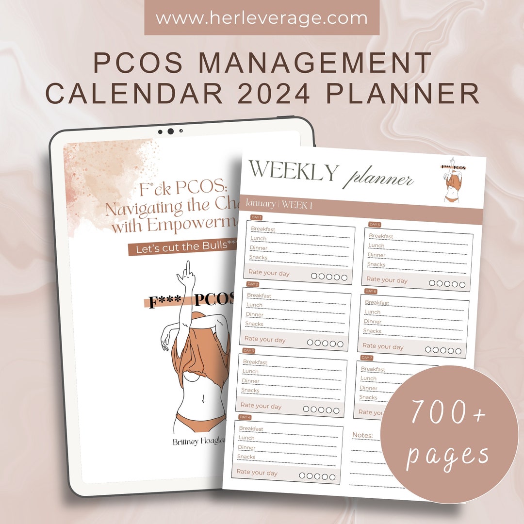 PCOS Management Calendar 2025 Planner GOODNOTES 2025 Digital Etsy