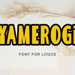 Yamerogi - Serif Font, Modern Font, Hippie Font, 70s Font, Groovy Fonts, Procreate Fonts, Fonts for Cricut, Sans Font