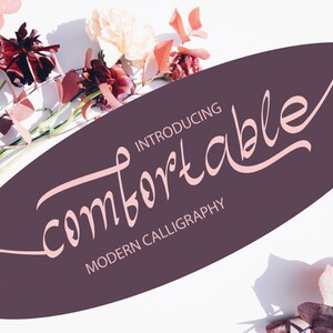 Comfortable Calligraphy Font - Serif Font, Modern Font, Branding Font, Futuristic Font, Fonts for Cricut, Bohemian Fonts, Cricut Fonts