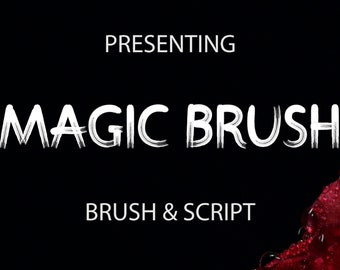 Magic Brush Font - Headline Font, Modern Font, Boho Font, Branding Font, Magazine Font, Fonts for Cricut, Bohemian Fonts, Cricut Fonts