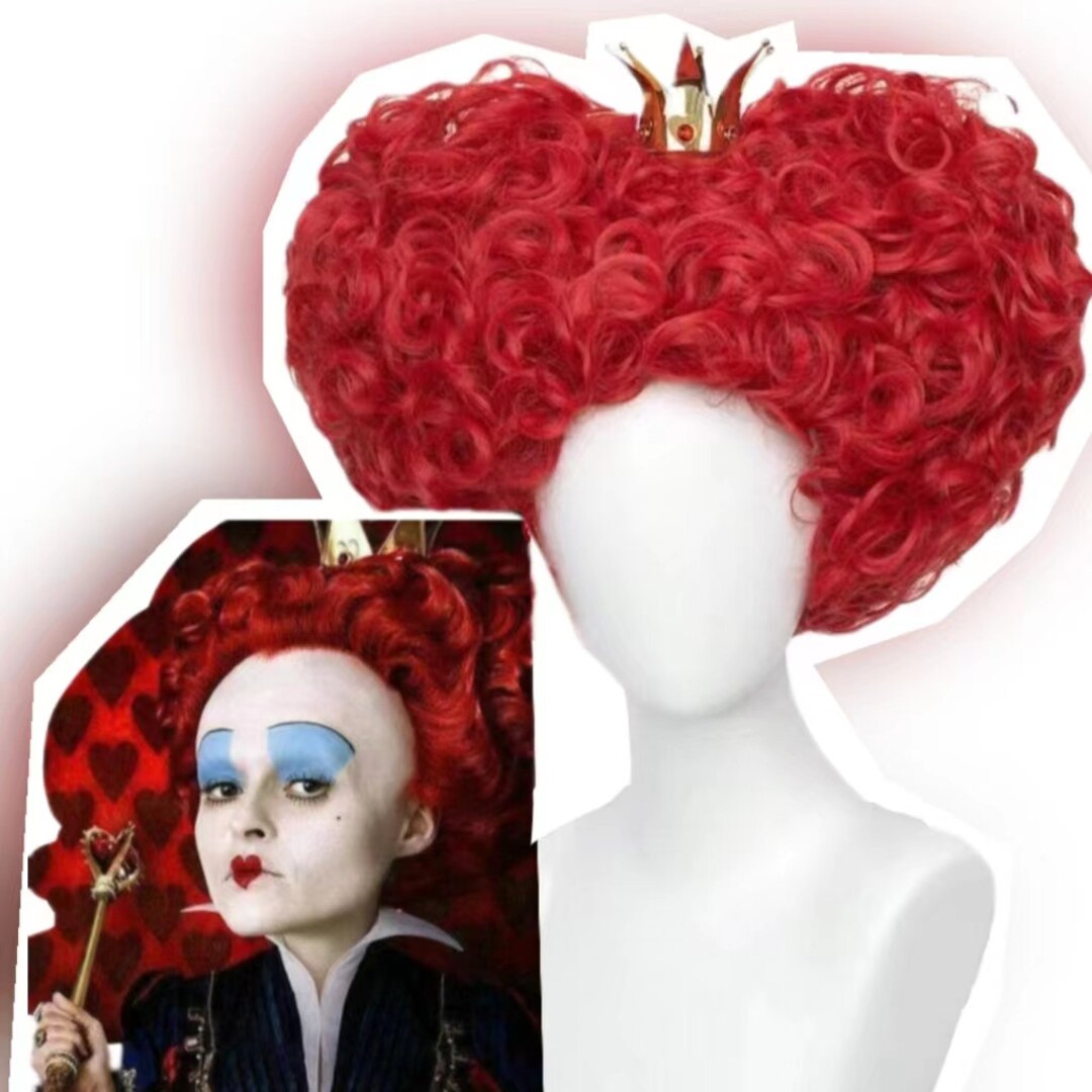 Queen of Hearts Wig Cosplay Wig, Drag Queen Wig, Heat Resistant Wig
