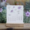 Plantable 2026 desk calendar made from handmade seed paper | Seed calendar with 13 planting varieties | Sustainable gift idea