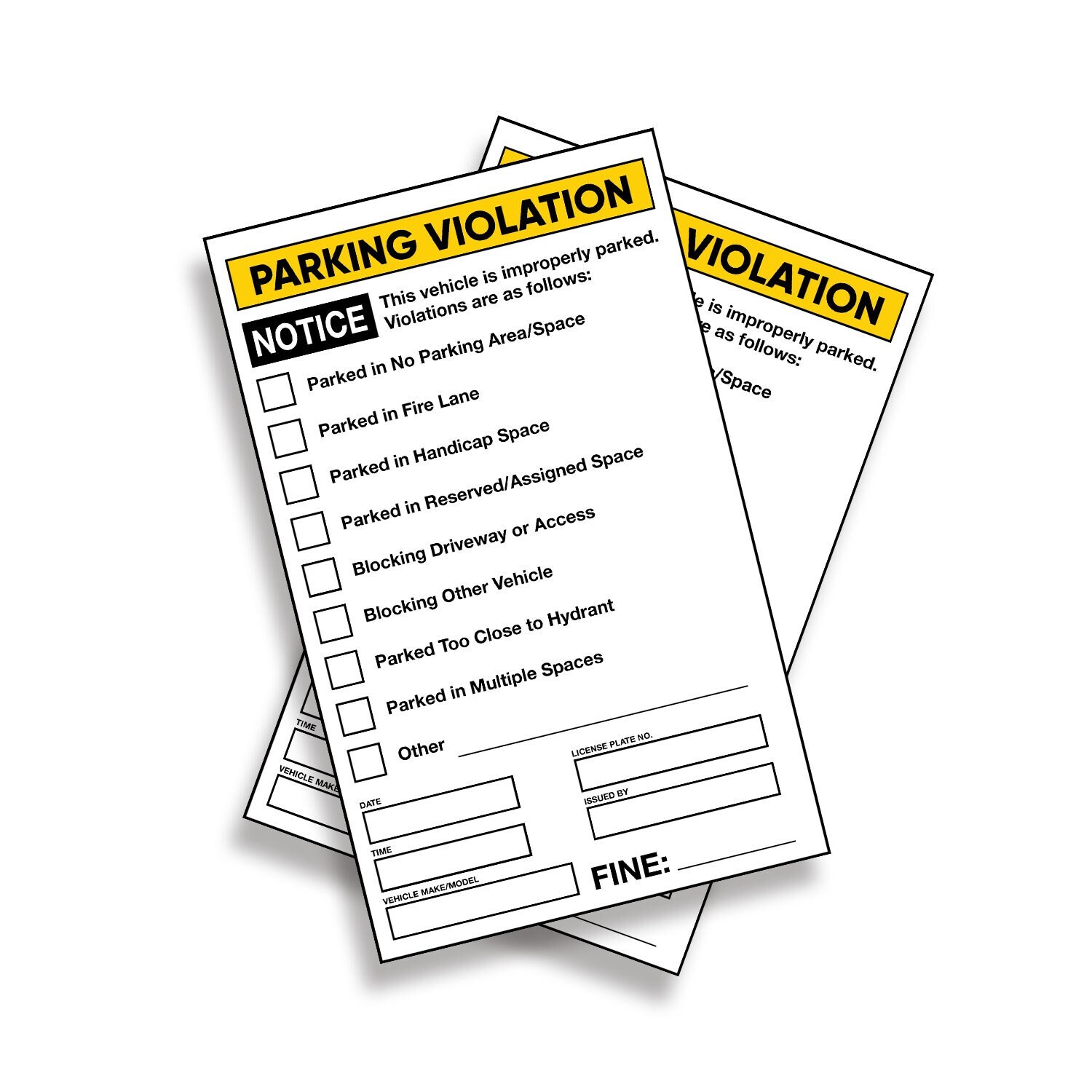 Printable Fake Parking Tickets, Digital Download Prank Ticket Violations, Joke DIY Car Violation Tickets - Etsy