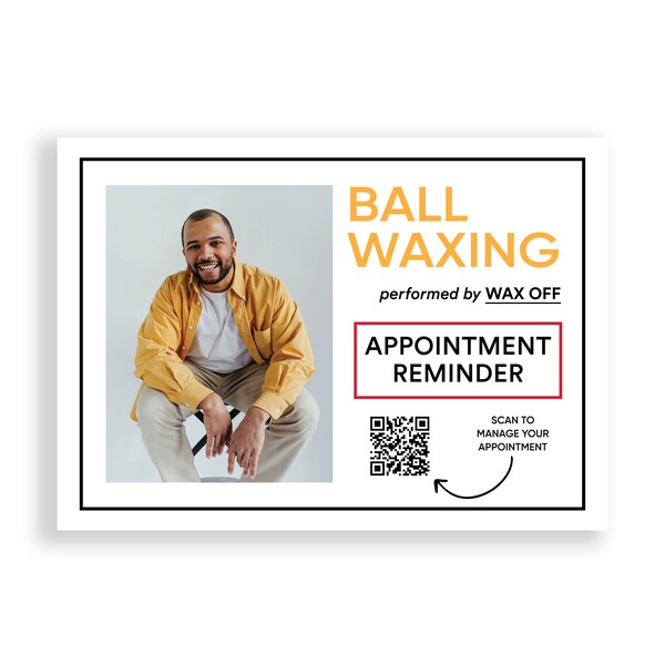 Prank Postcard, Ball Waxing Appointment, 100% Anonymous, Prank Mail, Sent Directly To Your Victim