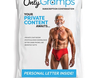Prank Mail - Only Gramps Subscription, Real Receipt & Letter Inside, Anonymous Revenge Mailer, Gag Gift