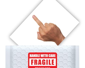 Prank Mail Middle Finger, 100% Anonymous Revenge Mail, Gag Gift
