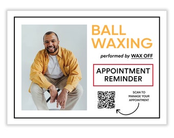 Prank Mail - Ball Waxing Appointment Postcard, 100% Anonymous Sent Directly To Your Victim, Rick Roll, Gag Gift, Revenge Mail