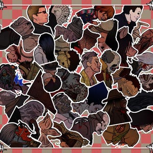 Dead By Daylight Sketched In Profile Stickers - Killer