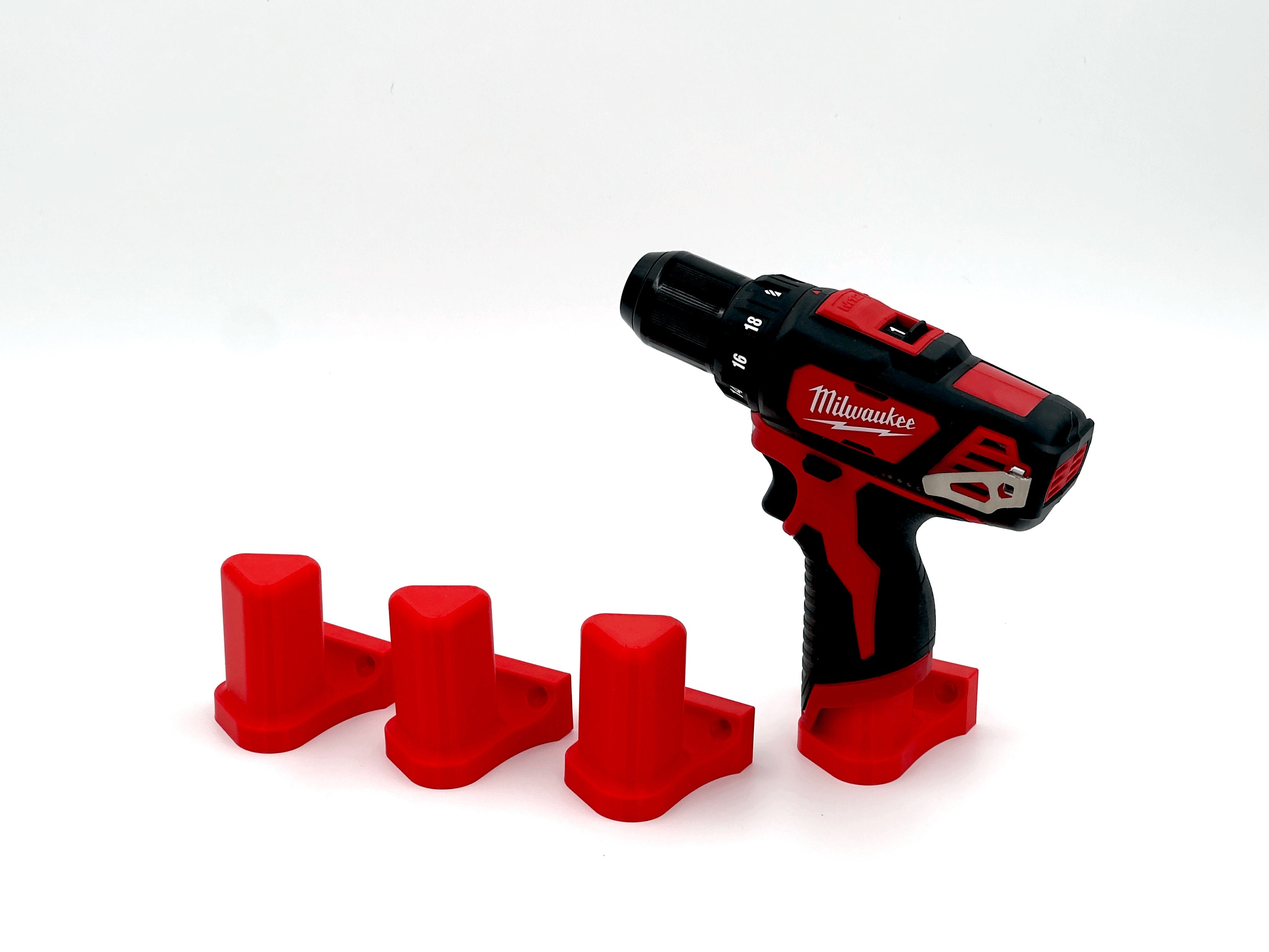 KETTKEL 6 Pack Tool Holder For Milwaukee Drill M12 12V,Wall Mount Plastic Tools Storage - View #2