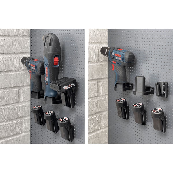 Porte-outil pour outils professionnels Bosch 12 V et 10,8 V | Porte-outil mural pour l'atelier et le fourgon à outils | Organisation de la boutique | Mur d'outils