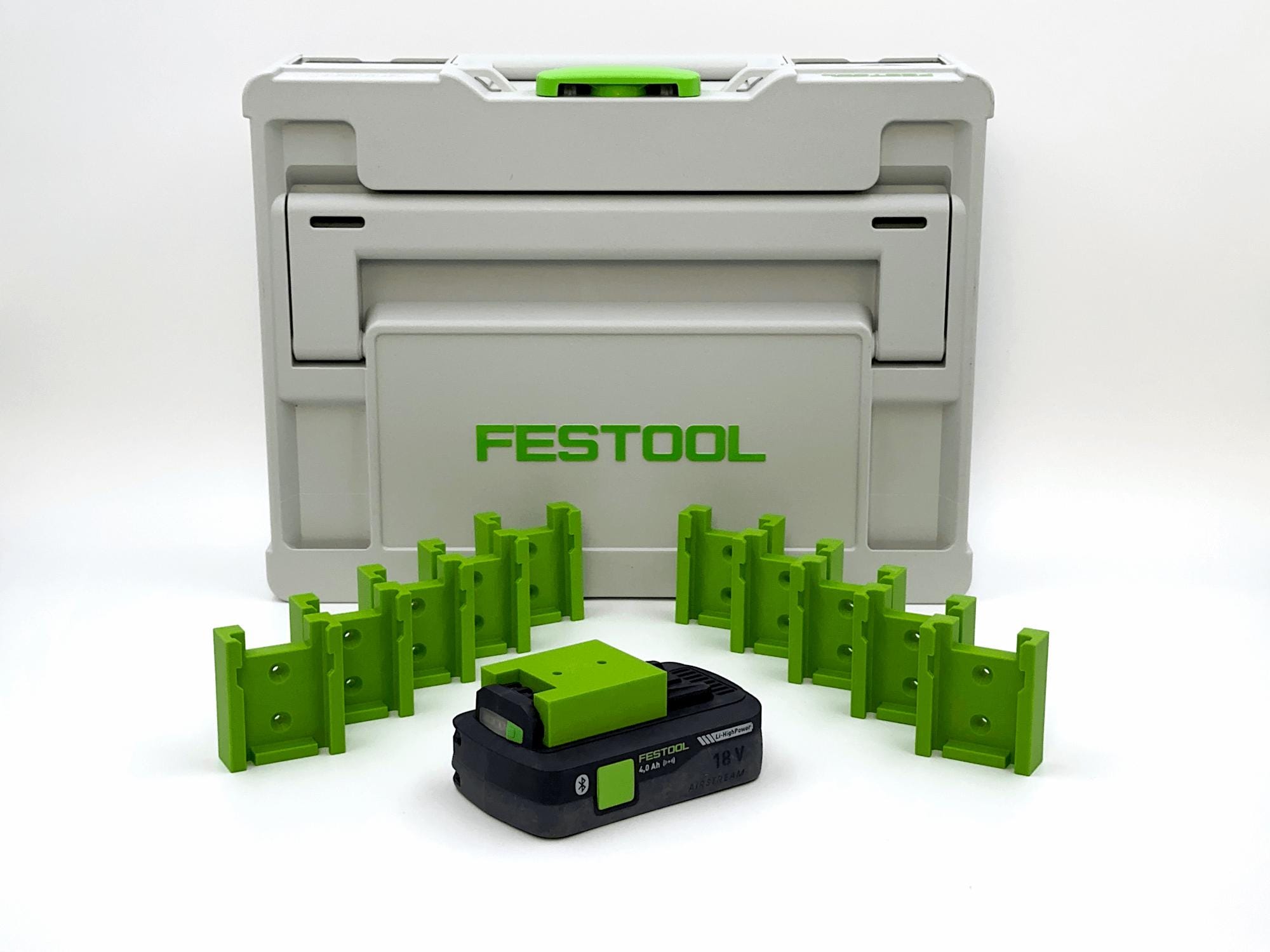 Festool Lock System Battery Holder for Festool 18V Batteries | Locking Wall Mount for ...