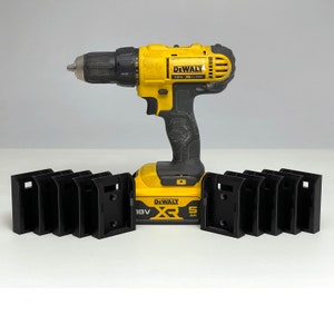 10-Pack Battery Holder for DeWALT XR 20V/18V, FLEXVOLT 60V/54V Batteries | Organize Your Workshop/Tool Van With Wall Mounted Battery Holders