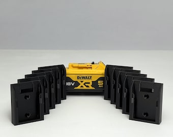 Battery Holder for DeWALT XR 20V/18V and FLEXVOLT 60V/54V Batteries | Organize Your Workshop and Tool Van With Wall Mounted Battery Holders
