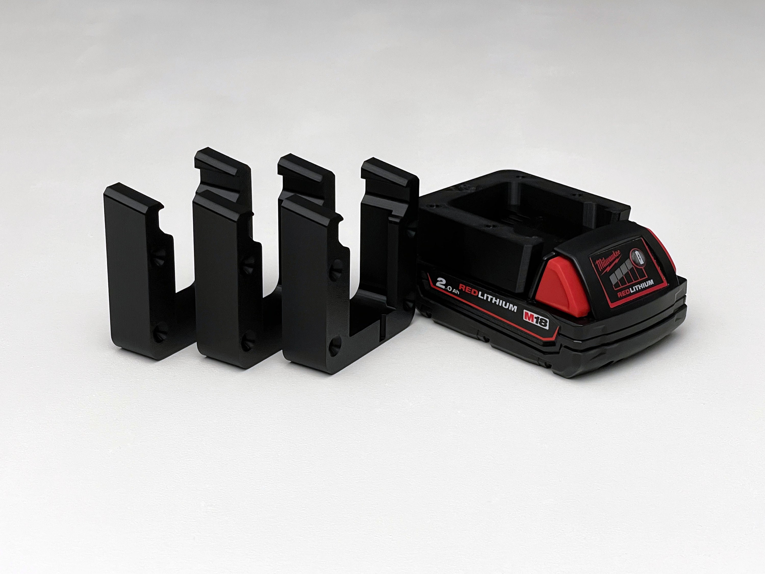 Battery Holder for Milwaukee M18 18v Batteries Organize Your