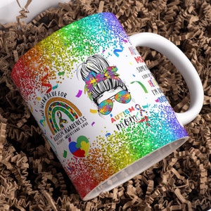 Autism Awareness Mom Mug Design (Digital Download)