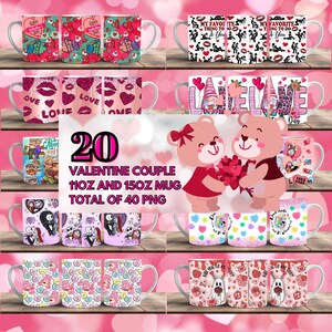 Valentines Day Mug Wrap Around Digital Mug Designs, Sublimation PNG, Gift for her, Valentines, Love, Together Forever, Love Mug