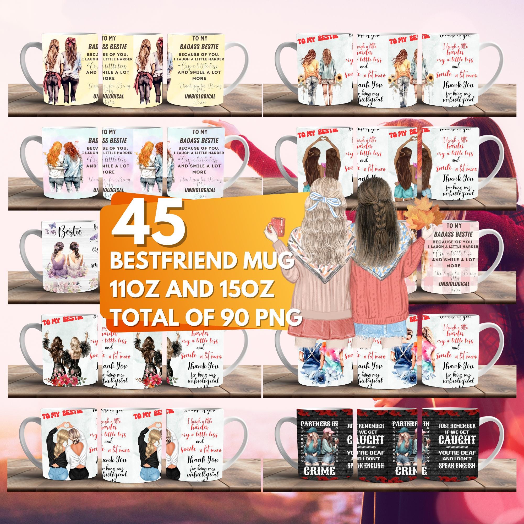 Best friends clipart - Etsy België, image size:2000x2000