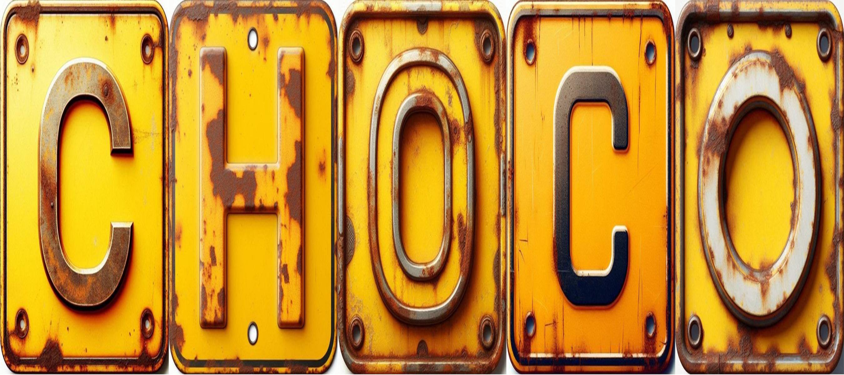 26 Yellow Rusty Letters Alphabet, Metal Plate, Rusted Plate