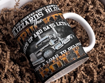 Truck Driver Mug Sublimation Digital Designs, Driver Affirmation Mug Wrap, 11oz & 15oz, Truck Driver Life Mug, Trucker Mug Design