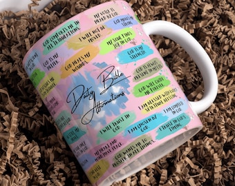 My Daily Bible Affirmations Mug, Bible Prayer Mug Wrap Around Mug Design 11oz & 15oz, Sublimation, High-Quality PNG, Instant Download
