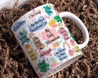 My Daily Affirmation Digital Mug Design, Affirmation Mug Wrap, Sublimation 11oz & 15oz Design, Daily Inspiration, Motivation Mug