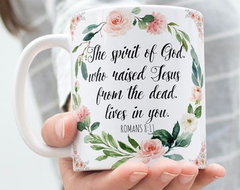 Conceptions numériques de sublimation de tasse de citations de la bible, enveloppes de tasse d'affirmation chrétienne, tasse de 11 oz et de 15 oz, appréciation de la Bible, tasse de vie chrétienne