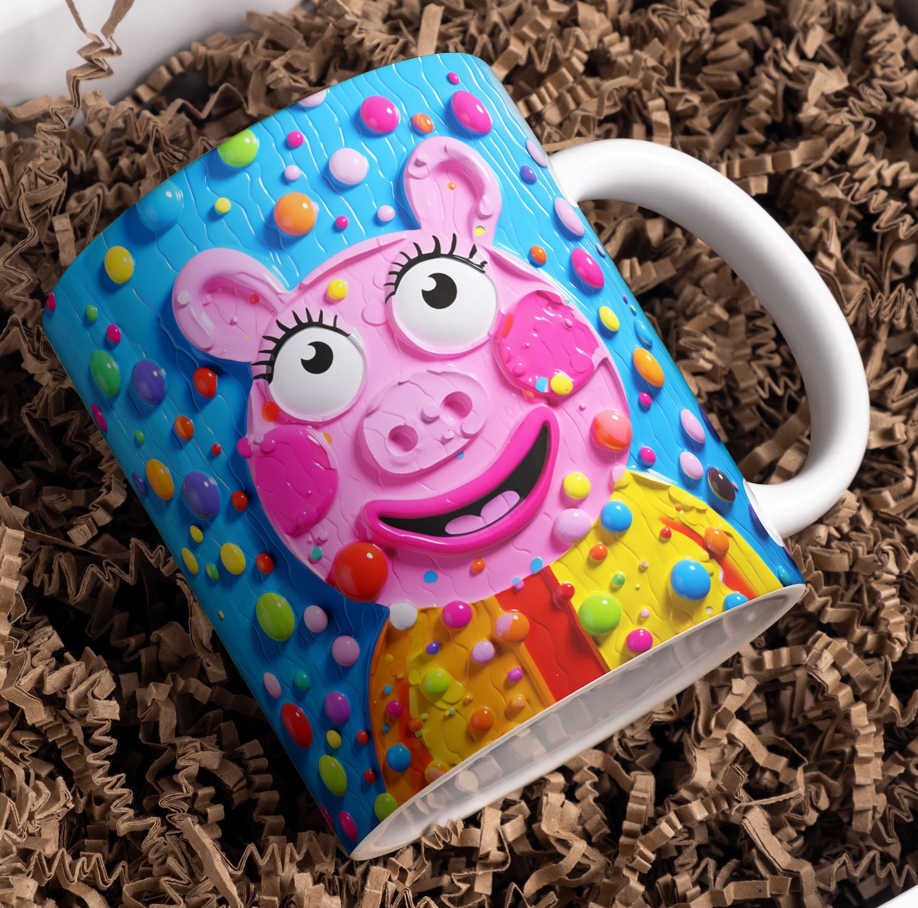 Peppa Pig Family Photo 11 oz Ceramic Mug Peppa Pig Family Photo