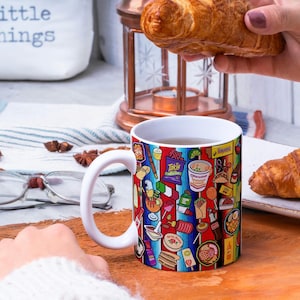 Candies and Chocolate Mug, 14 Digital Wrap Around Mug Design, Sublimation, 11oz & 15oz, Food, Chocolates, Candies, Funny Mug Designs image 4