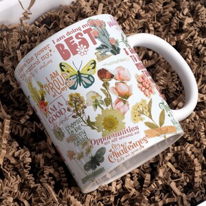 Self Love Affirmations Mug: Wrap Around Design (Digital Download)