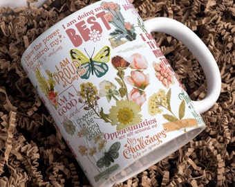 Self Love Affirmations Mug: Wrap Around Design (Digital Download)