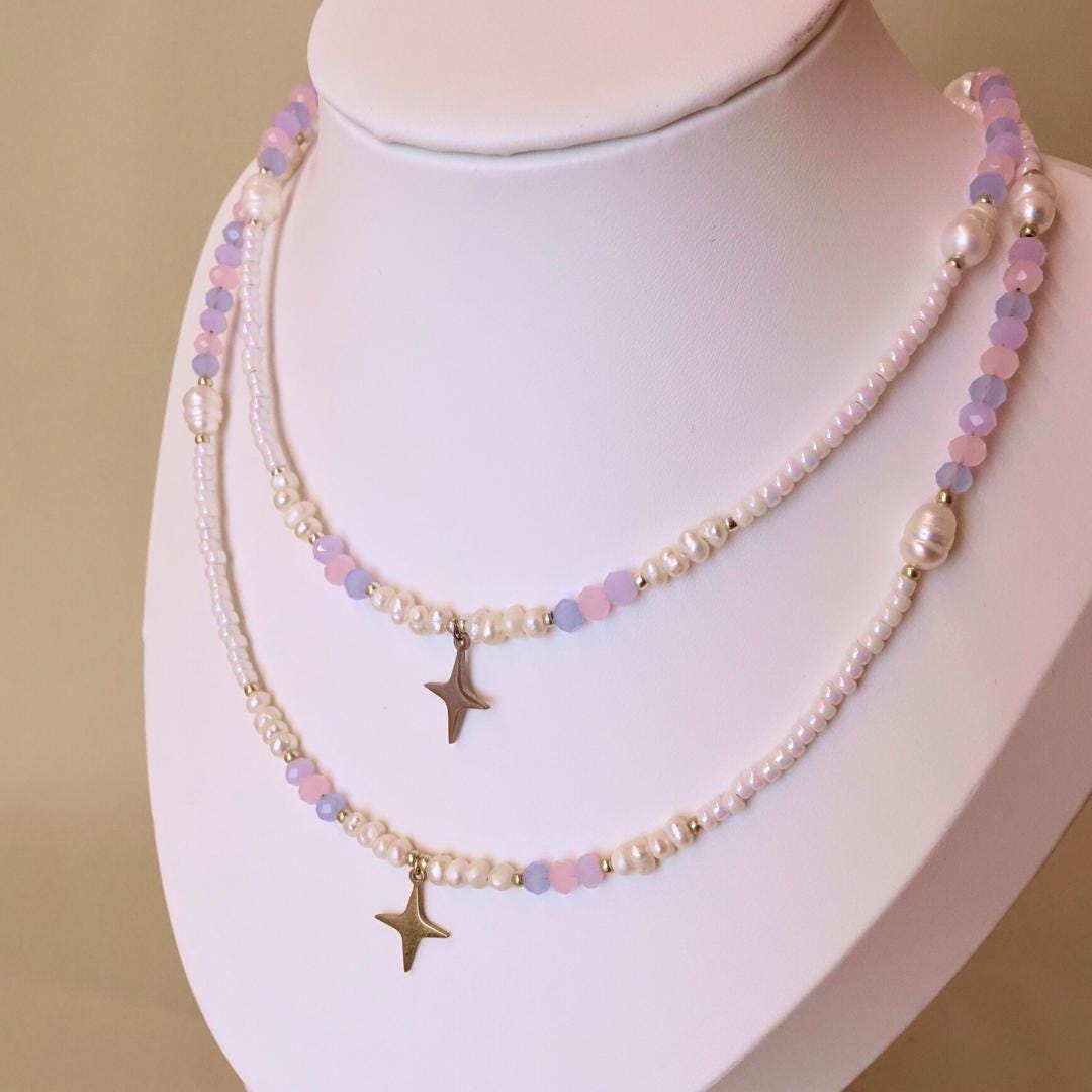 CIONDOLO XL STELLINA ARGENTO & ORO ROSA | Acquista Online | Manì Boutique