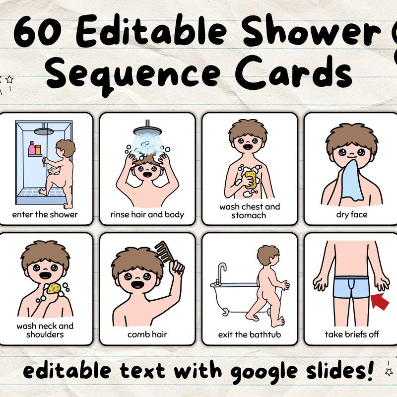 Shower Schedule Printable - Etsy