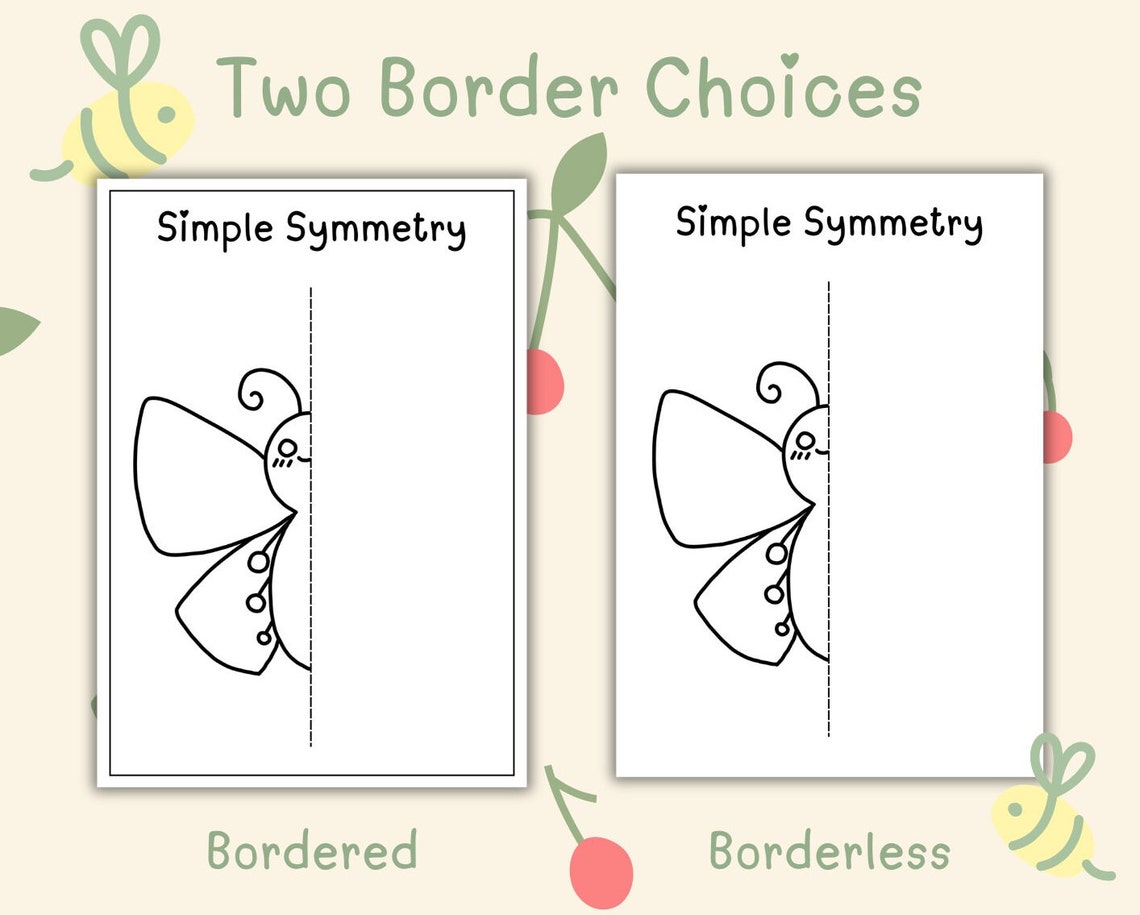 50 Simple Symmetry Worksheets | Early Finishers | Preschool Symmetry ...