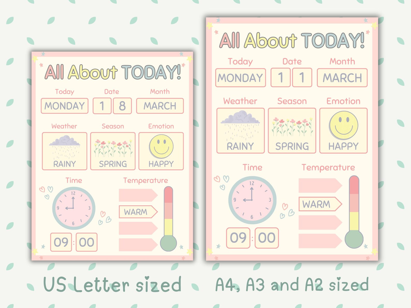 Morning Board | Circle Time | Today Chart | Preschool Homeschool ...