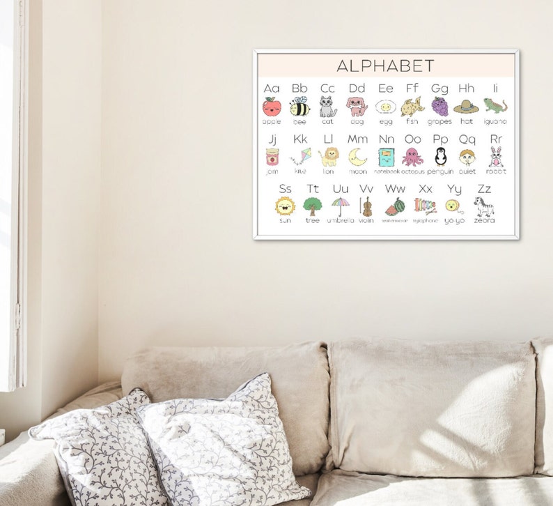 Alphabet Poster | Educational Posters | ABC Poster | Rainbow Alphabet ...