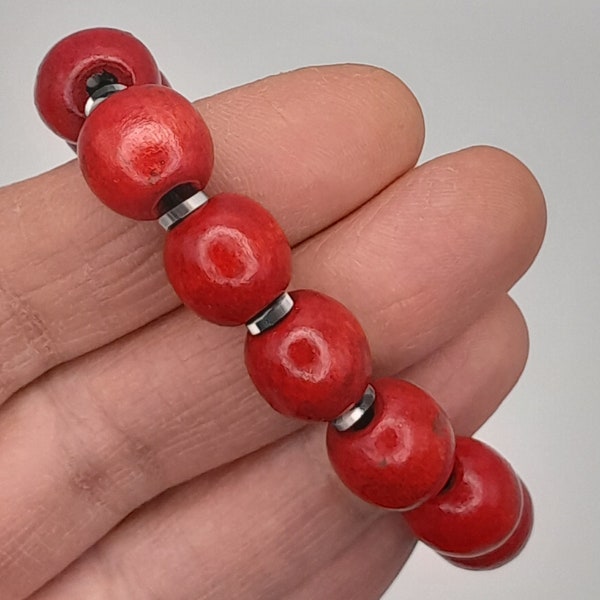 Bracelet bois rouge