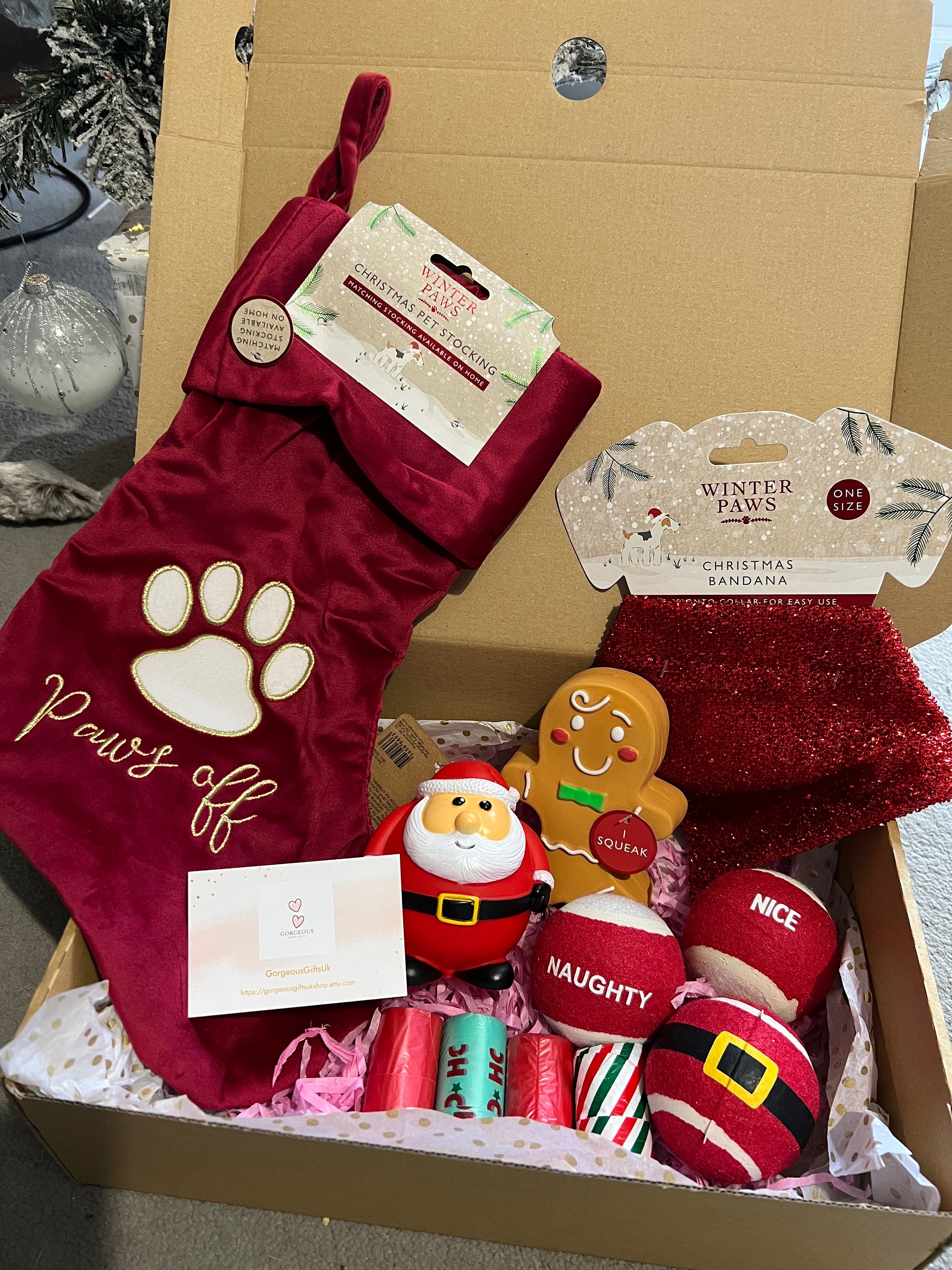 Dog Christmas Hamper, Christmas Gift, Christmas Gift for Pets, Dog