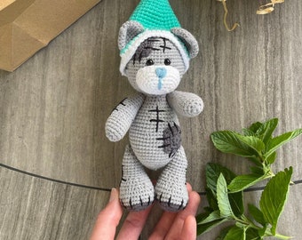 Modèle ours au crochet, modèle de tricot jouet ours en peluche, modèle de tricot ours en peluche, modèle pdf, modèle de jouet animal