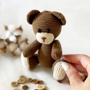 Pattern crochet bear, Toy Knitting Pattern teddy bear, knitting pattern teddy bear, pdf pattern, animal toy pattern