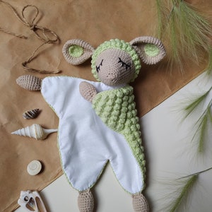 Crochet Sheep Pattern: Amigurumi Baby Comforter (PDF Download)